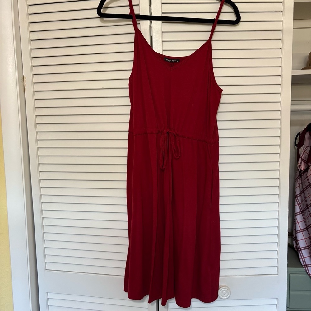 Red Spaghetti Strap Dress